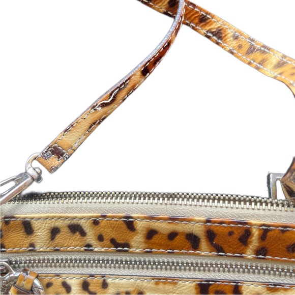 Rare & Retired - Brighton Zip Ocelot Leather Crossbody Bag - Picture 4 of 8